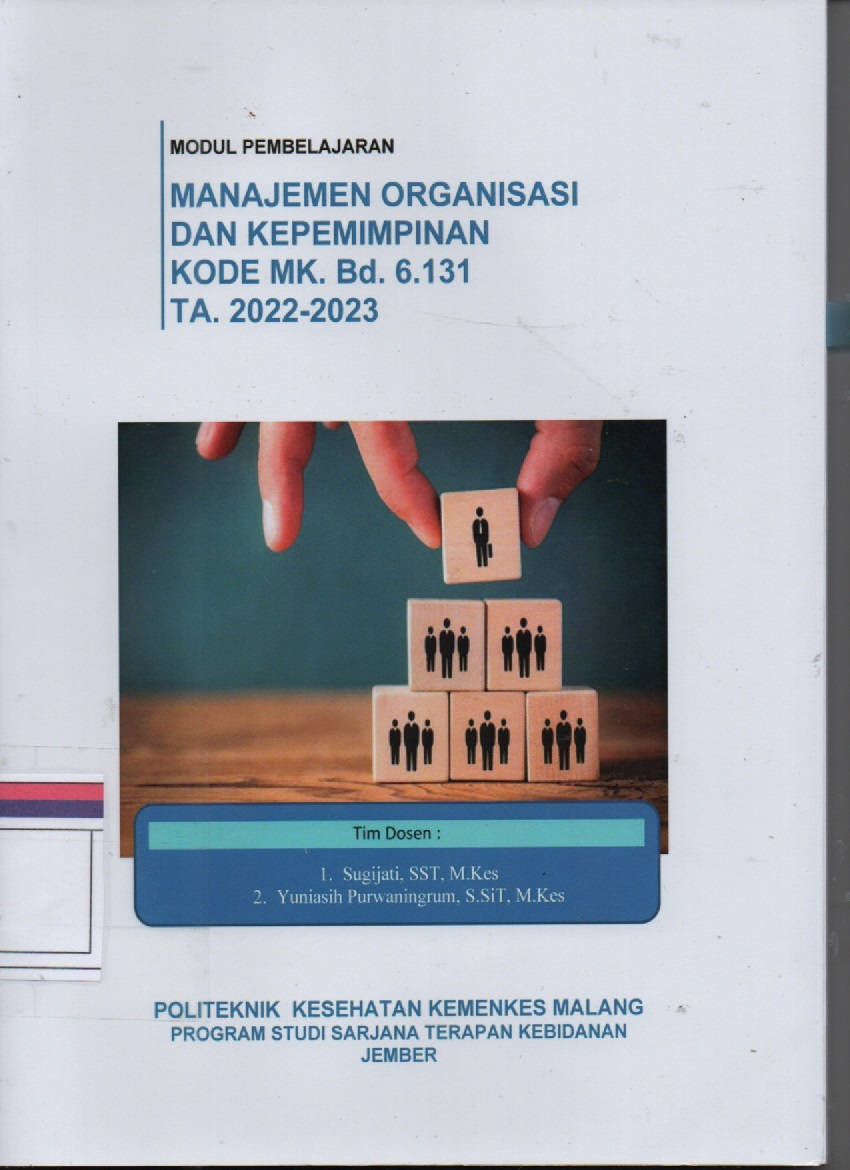 Manajemen Organisasi Dan Kepemimpinan Kode MK.Bd.6.131 TA.2022 - 2023
