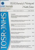 IOSR Journal of Nursing and Health Science Volume : 4 Issue 4 (verssion III)