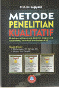 Metode Penelitian Kualitatif Untuk Penelitian Yang Bersifat : Eksploratif, Enterpretif, Interaktif, dan Konstruktif