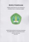 Buku Panduan Pembelajaran Praktik Klinik Kebidanan II Progam Studi DIV Kebidanan Jember