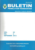 BULETIN PENELITIAN KESEHATAN  VOL.43, NO.3 SEPTEMBER 2015