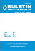 BULETIN PENELITIAN KESEHATAN  VOL.43, NO.4 DESEMBER 2015