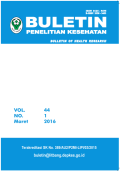 BULETIN PENELITIAN KESEHATAN VOL.44, NO.1 MARET 2016
