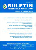BULETIN PENELITIAN KESEHATAN VOL. 42 NO. 2 JUN 2014