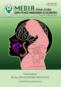 Media Penelitian dan Pengembangan Kesehatan
Issue  Vol 25, No 3 Sep (2015)