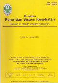BULETIN PENELITIAN SISTEM KESEHATAN VOL. 18, NO. 1, JANUARI 2015