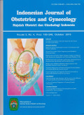 Indonesian Journal of Obstetrics and Gynecology Vol.3, No.4, page 183-248, October 2015
