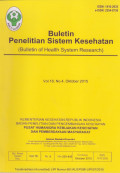 BULETIN PENELITIAN SISTEM KESEHATAN VOL. 18, NO. 4, OKTOBER 2015